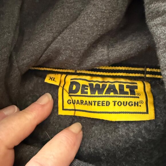 Dewalt Mens Pullover Hoodie Sweatshirt Dark Gray Sz  XL NWOT - Picture 3 of 6